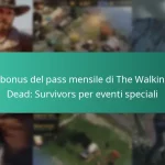 I bonus del pass mensile di The Walking Dead: Survivors per eventi speciali