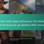 I premi delle tappe dell’evento The Walking Dead: Survivors per gli obiettivi della comunità