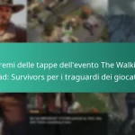 I premi delle tappe dell’evento The Walking Dead: Survivors per i traguardi dei giocatori