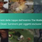 I premi delle tappe dell’evento The Walking Dead: Survivors per oggetti esclusivi