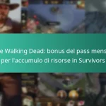 The Walking Dead: bonus del pass mensile per l’accumulo di risorse in Survivors