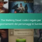 The Walking Dead: codici regalo per aggiornamenti dei personaggi in Survivors