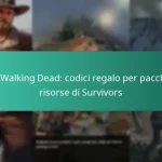 The Walking Dead: codici regalo per pacchetti risorse di Survivors