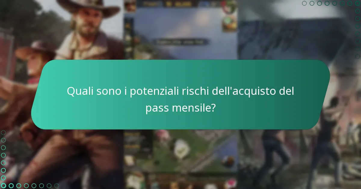 Quali sono i potenziali rischi dell’acquisto del pass mensile?
